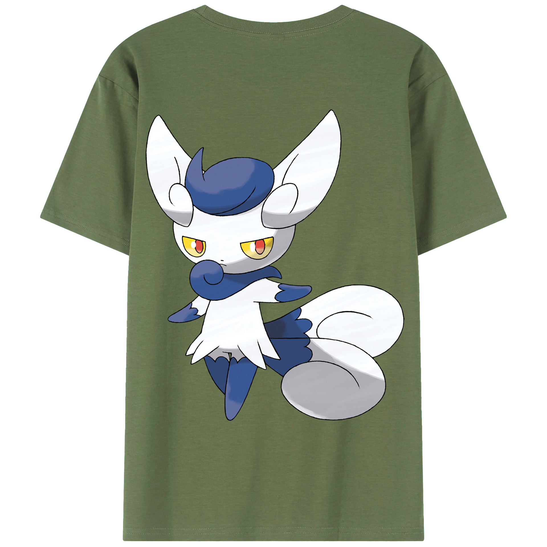 （画像用） ポケットモンスター Pokémon 綿100％ メンズ半袖Tシャツ（バックプリント） 通気性